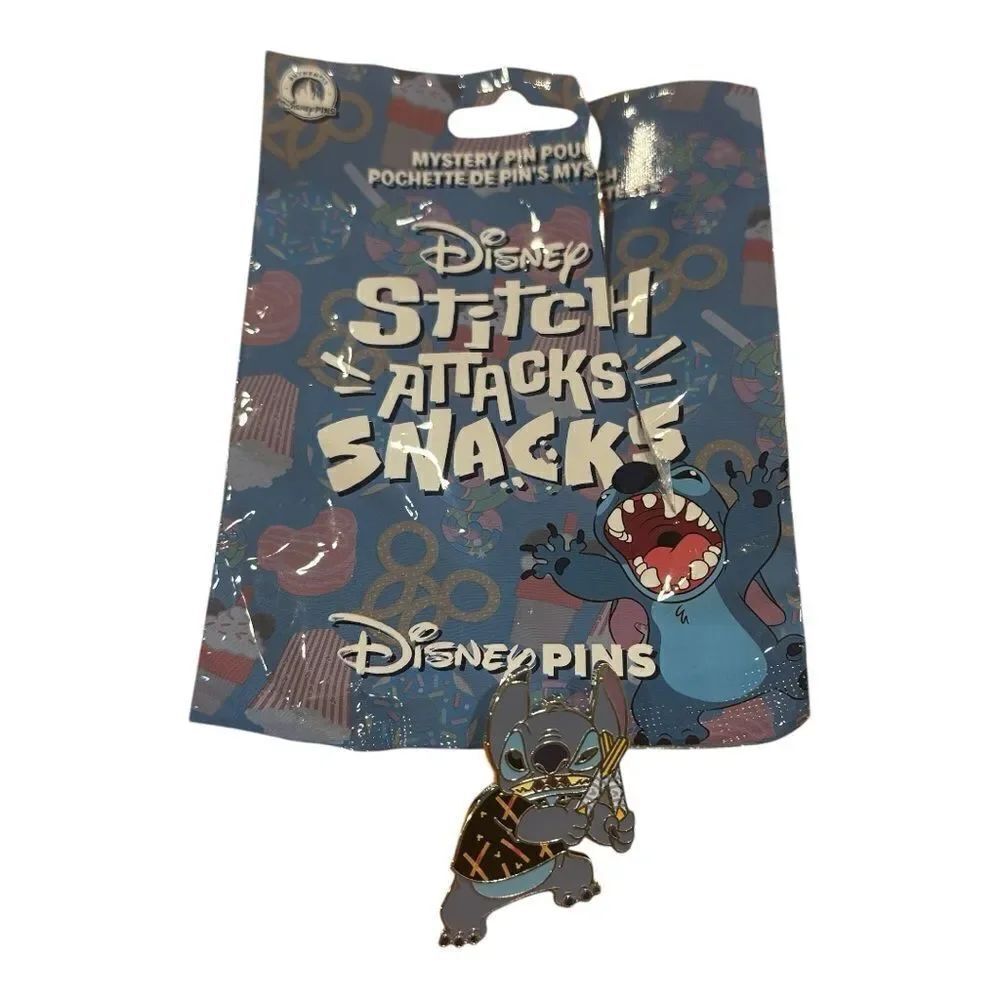 Disney Pin Stitch Attacks Snacks Churro from Mystery Series 2025 1 of 16 - Picture 4 of 13